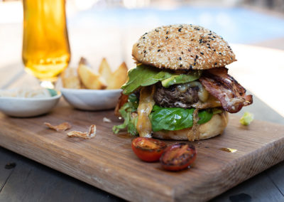 Cheese & Bacon Burger lunch